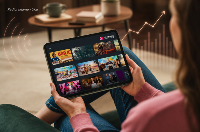 Radioreklamen växer hos Viaplay